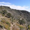 Along the ridge on the Bear Canyon Trail