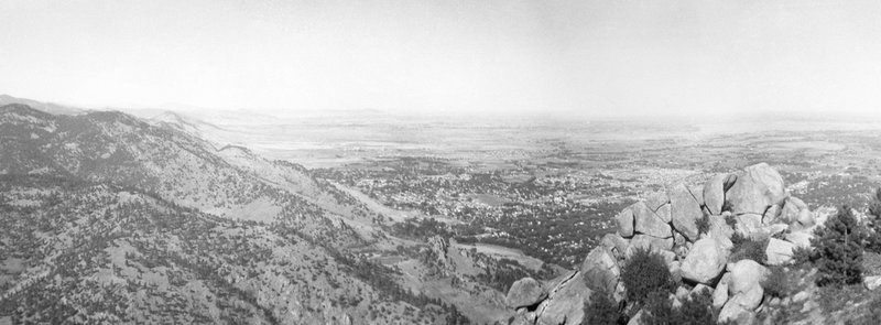 Boulder panorama from the Boy Scout Trail