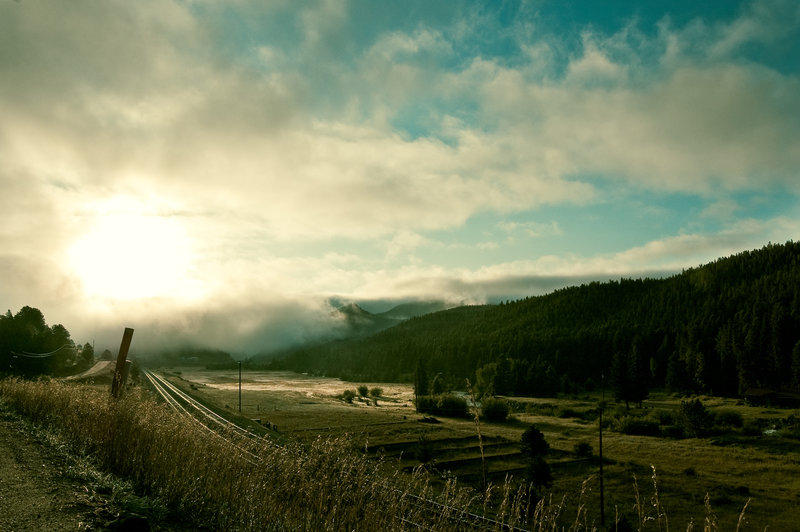 Clouds rolling in.