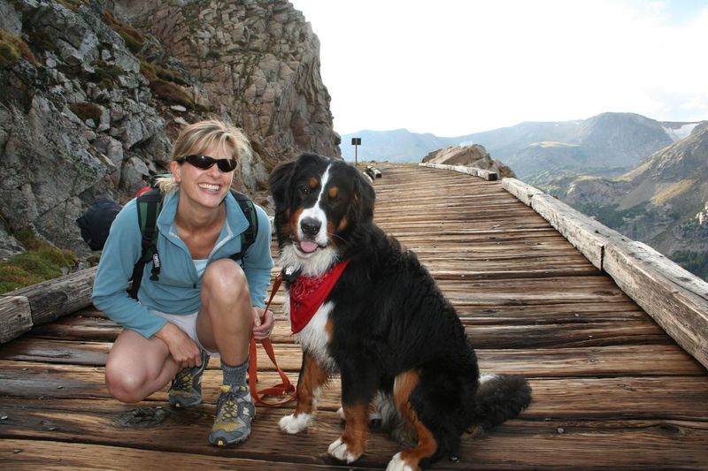 Wooden bridge on Rollins Pass.