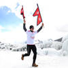 Running on a glacier is quite a unique experience.