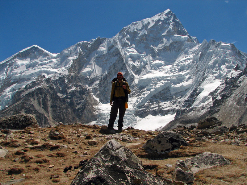 In front of Nuptse