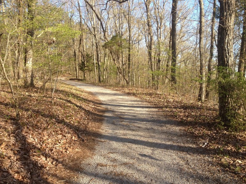 Flat course on the Family Bike Trail on Monte Sano