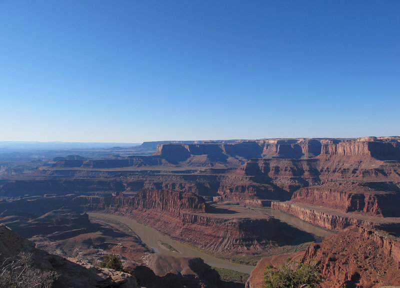 Colorado River passing through the valley