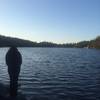 Lake Minnewaska from the Minnewaska Lake Carriageway Trail.