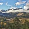 Horsehoe Park looking at Chapin Mountain, Mount Chiquita, and Mount Ypsilon