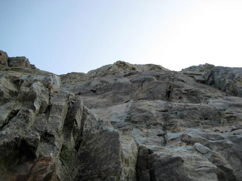 A sample of the scrambly terrain below El Diente's summit.