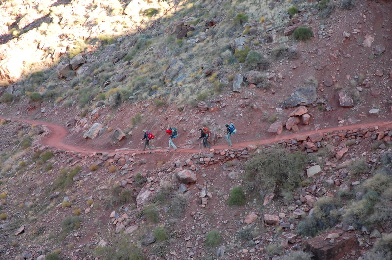 Hiking above the Boat Beach.