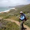 Descending to the beach on the Panorama Trail