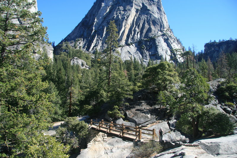 The bridge to Nevada Falls