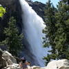 Young Hiker Approaching Nevada Falls, Yosemite National Park