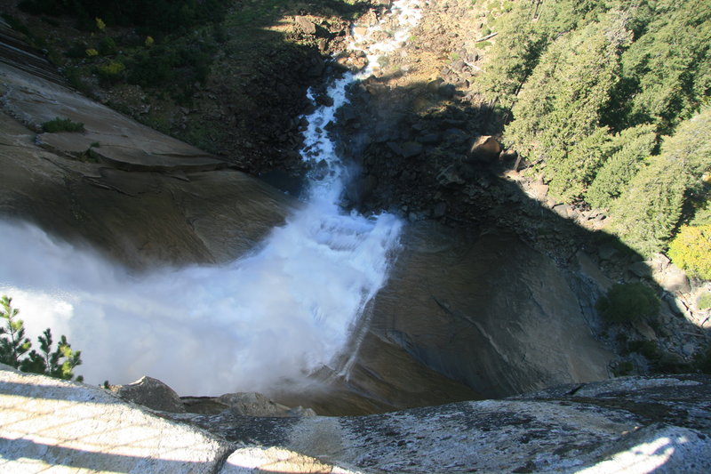 Looking down Nevada Falls