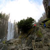 Looking up the trail