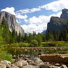 Valley View of Yosemite Valley - El Capitan and Three Brothers