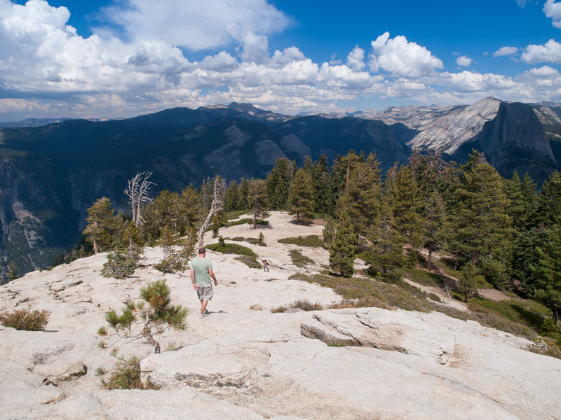 The climb down Sentinel Dome.