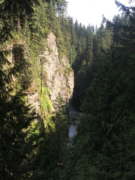 Viewpoint above the Capilano Canyon.  This is just to the North of the Capilano Suspension Bridge