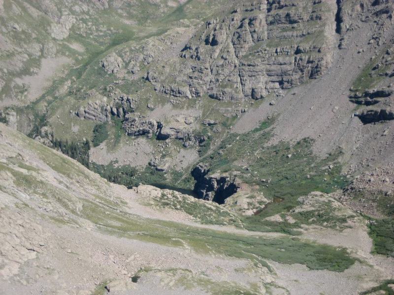 Willow Lake from near the summit of Challenger Point.