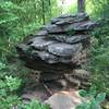 The Balance Rock without a tree on top of it.