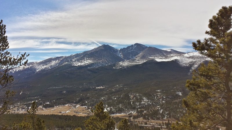 Long's Peak and Mount Meeker from Twin Sisters Trail