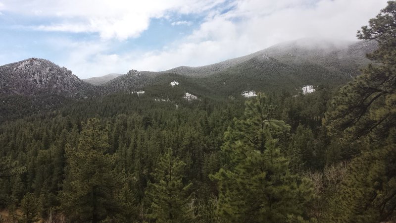 View from Mountain Lion Trail at Golden Gate Canyon State Park.