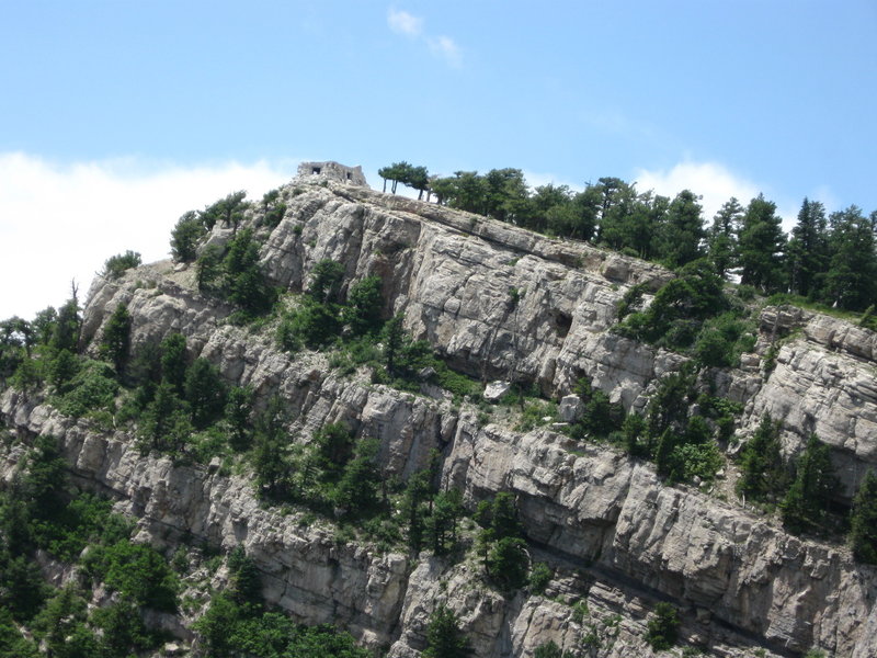 View of Kiwanis Cabin on Sandia Peak