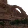 View from the Corona Arch trail, of Corona Arch.