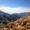 View of the boulder field from the Lake Blanche Trail