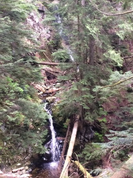 Twin waterfalls on Brothers Creek