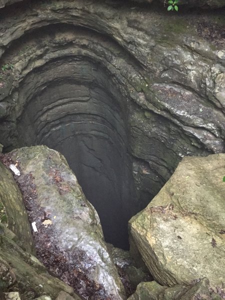 The Natural Well:  A very deep cave on Monte Sano
