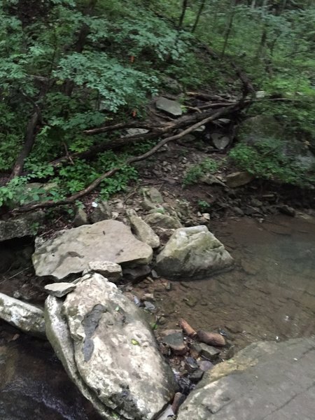 Stream crossing on Natural Well