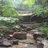 Beautiful creek bed rock formations