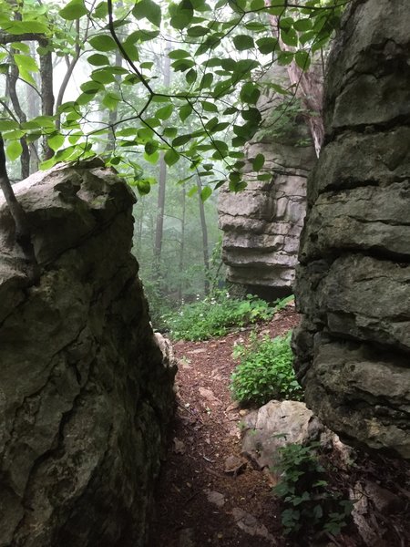 Stone cuts near the begining of Arrowhead