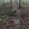 One of four wooden bridges on Arrowhead.  This one is in bad shape, the rest are very good.