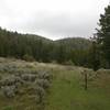 View when you first get to the ridge line, up from the creek.