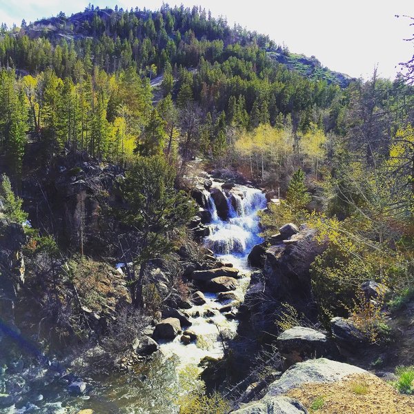 Part of the Popo Agie Falls (one of many picturesque views you'll encounter!)