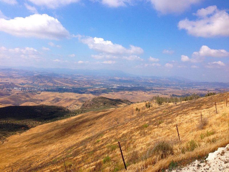 A look down into Moorpark and Simi with a view of the 23 in the distance.