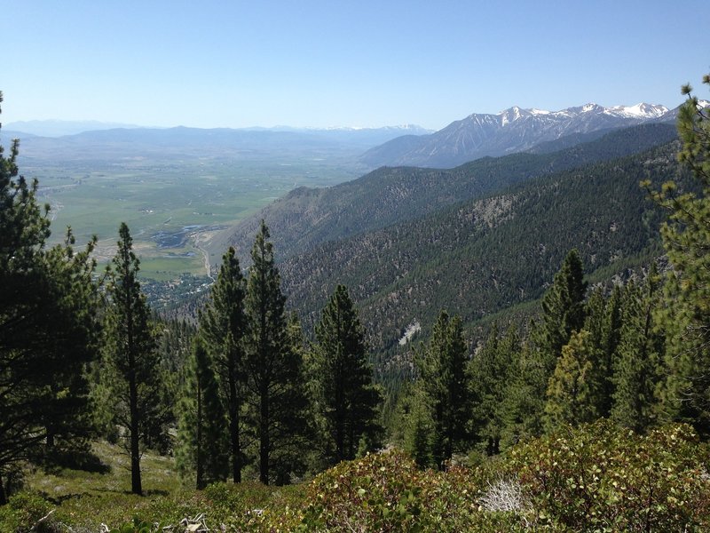 A nice viewpoint overlooking the Carson Valley.