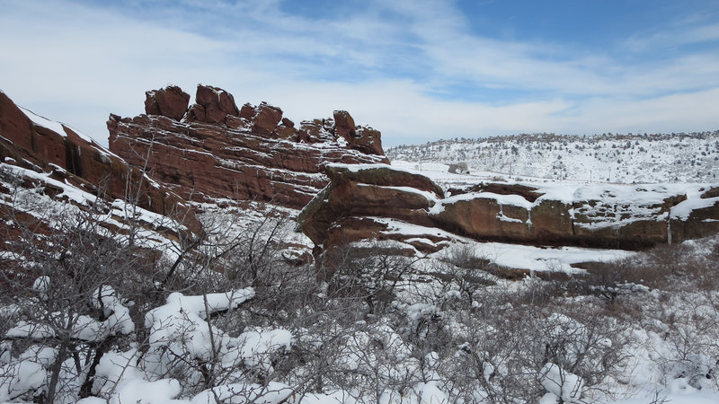 Beautiful icicles formed on the rocks. Well worth the venture if hiking during the wintertime!