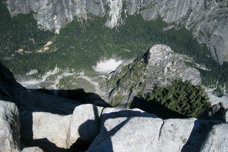 Over the edge of Half Dome