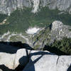 Over the edge of Half Dome