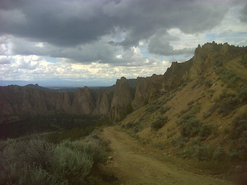 Burma Road, 1/3 of the way up.