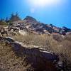 Some interesting rock formations right along the North Fork Trail.