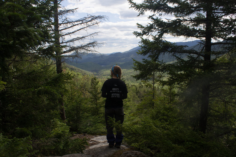 Looking out at the top of Indian Pass