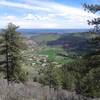 View of downtown and Deer Creek Canyon