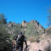 Heading up Bench Trail.