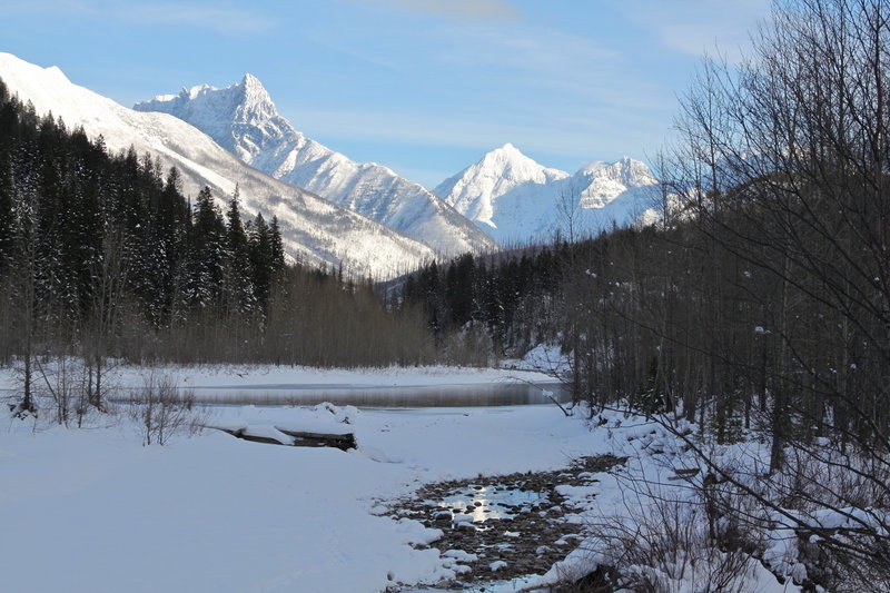 Glacier National Park in winter