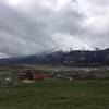 The view of the town of Crested Butte from the Lupine Trail