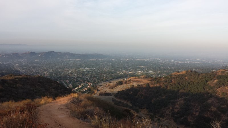 Lookout at the junction of LMTT and Mystic Canyon/PoopOut Trails