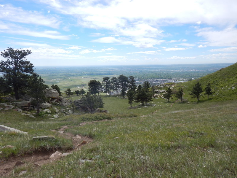 Peaceful hollow in a saddle just below the hogback