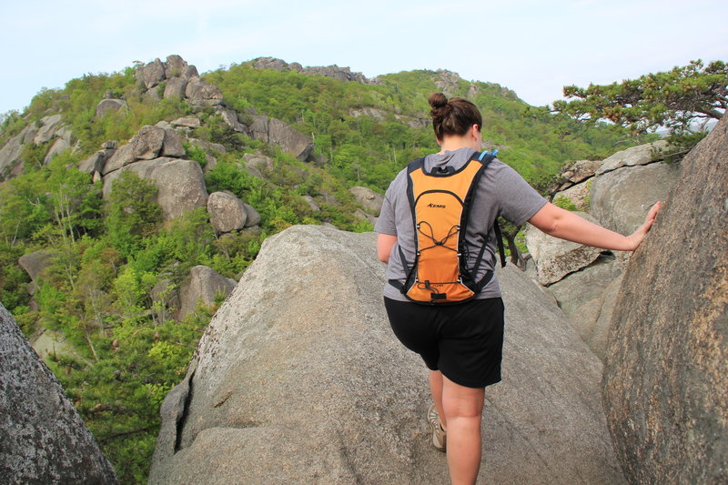 Less one mile of rock scrambling.